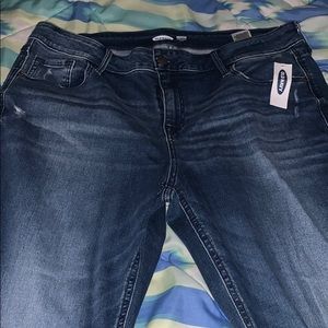 old navy rockstar distressed jeans